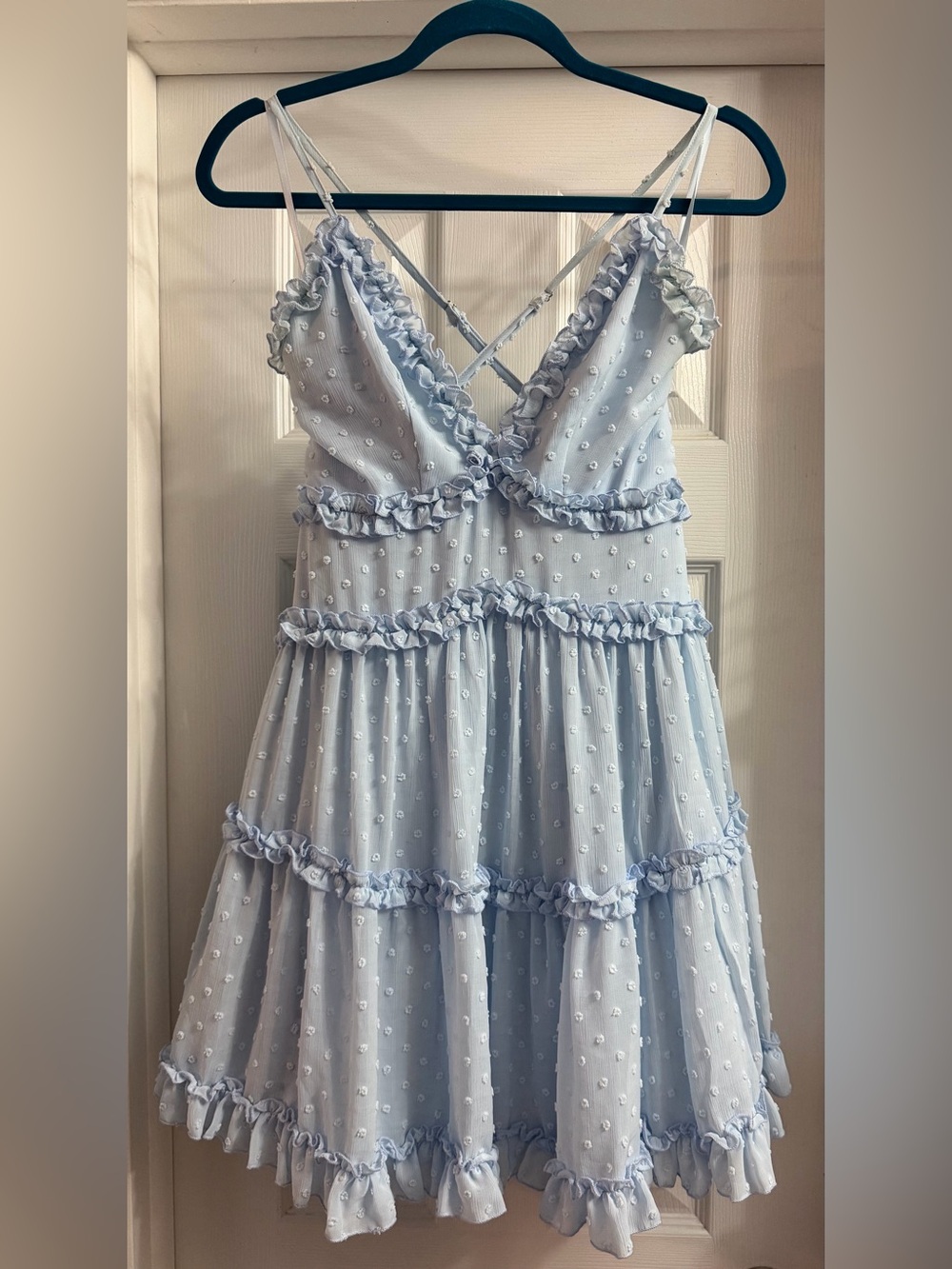 Laney Low Back Cami Strap Dress through Selfie Leslie by Angel Biba s Sz small